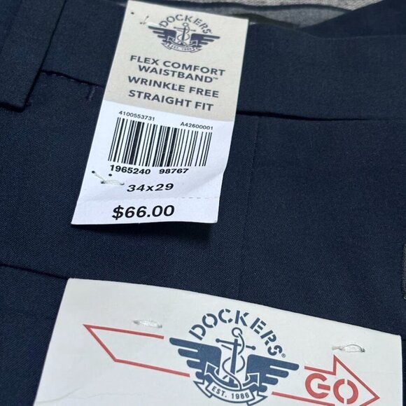 DOCKERS Men's Signature Go Straight Fit Khaki Smart 360 Tech Pants - Picture 8 of 8